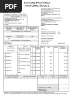 Facture Proforma Proforma Invoice