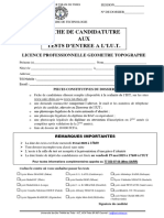 Fiche de Candidature Tests LPGT 31 Mai 2023