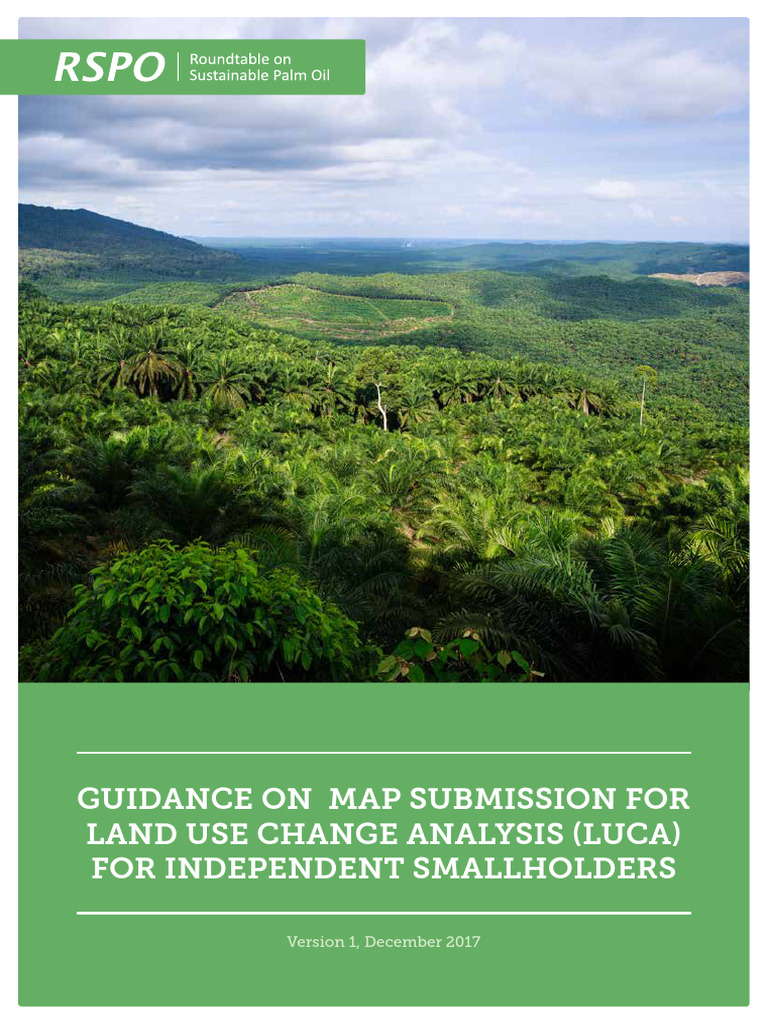 Guidance On Map Submission For Land Use Change Analysis (LUCA) For ...