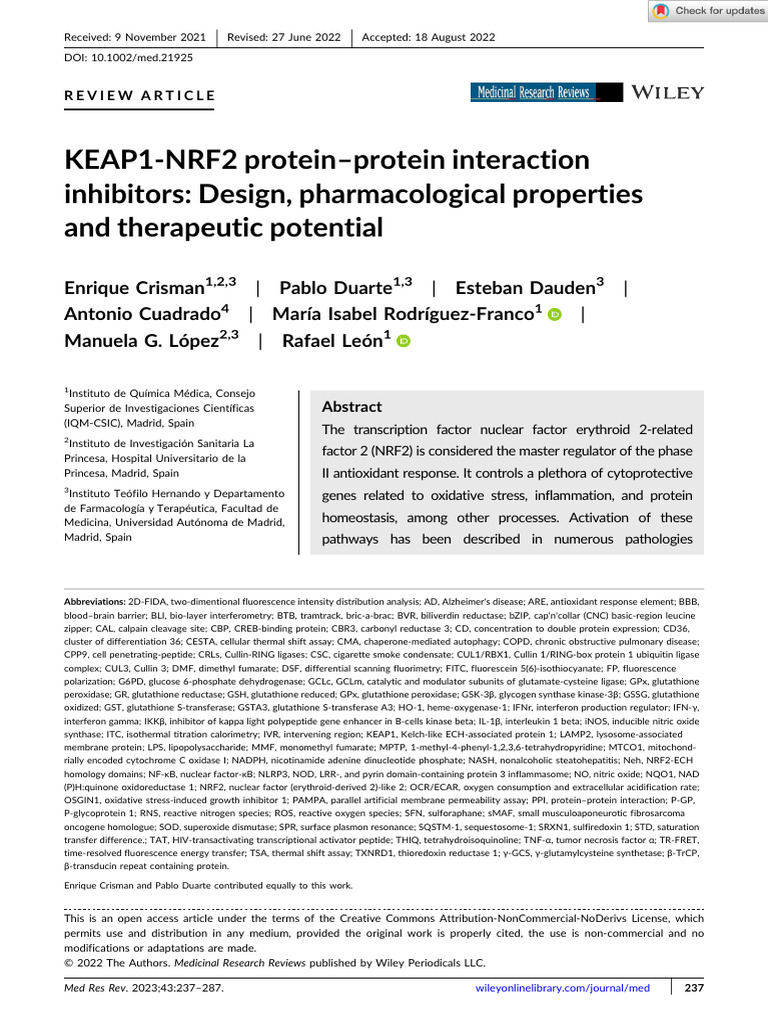 Medicinal Research Reviews 2022 Crisman PDF Autophagy Ubiquitin