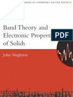 (Oxford Master Series in Condensed Matter Physics) John Singleton - Band Theory and Electronic Properties of Solids-Oxford University Press (2001)