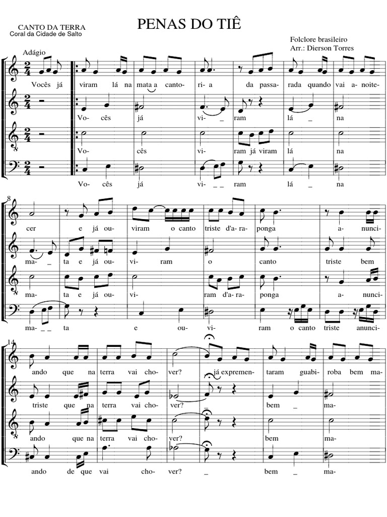 Penas do Tiê: Canto e Folklore | PDF
