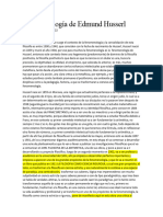 Fenomenología de Edmund Husserl