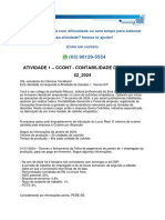 Atividade 1 - Ccont - Contabilidade de Custos - 52 - 2024