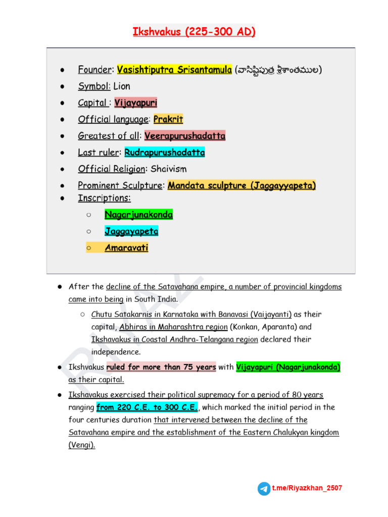History of the Ikshvaku Dynasty | PDF | Indian Religions