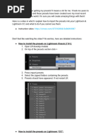 Pierre T. Lambert - How To Install Presets on Lightroom (Instructions + Video)