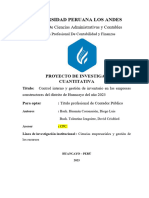 Control Interno y Gestión de Inventario en Las Empresas Constructoras Del Distrito de Huancayo Del Año 2023