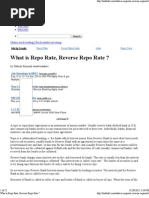 What is Repo Rate, Reverse Repo Rate