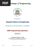 Web Programming Lab Manual