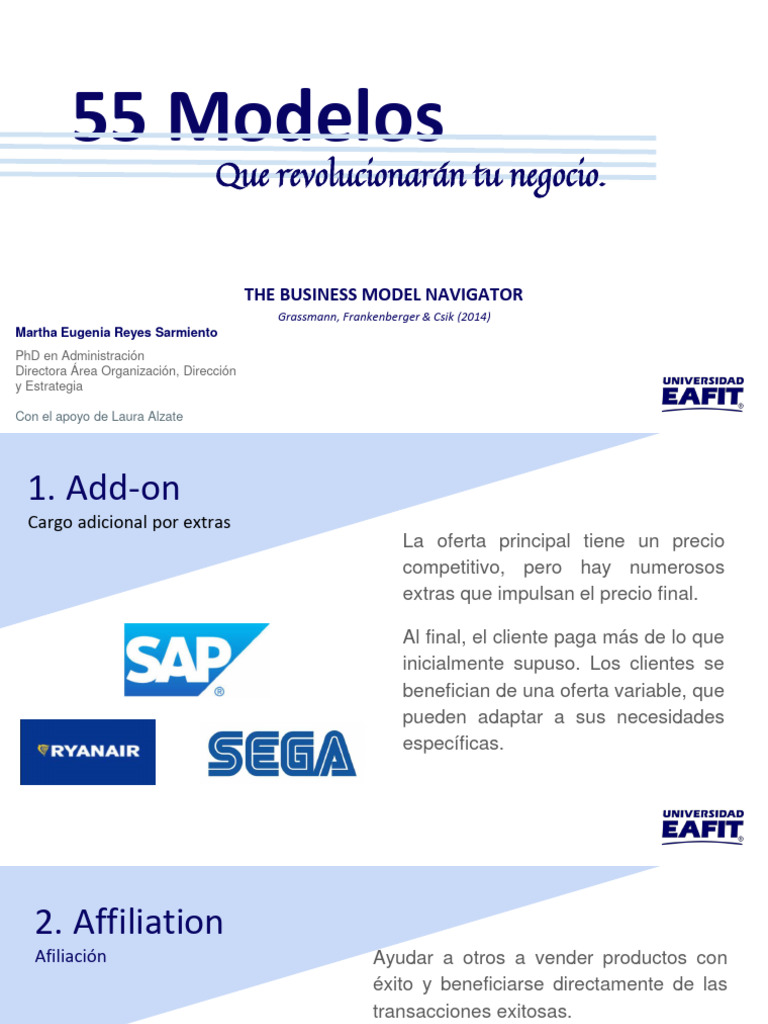 55 Patrones de Modelos de Negocio | PDF | Business | Comercio electrónico