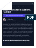 The Most Random Website, Ranked - StrawPoll