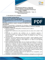 Guia de actividades y Rúbrica de evaluación - Unidad 3 - Tarea 3 - Electromagnetismo (1)