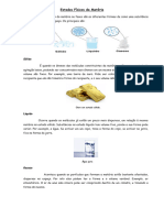 estados físicos e suas mudanças