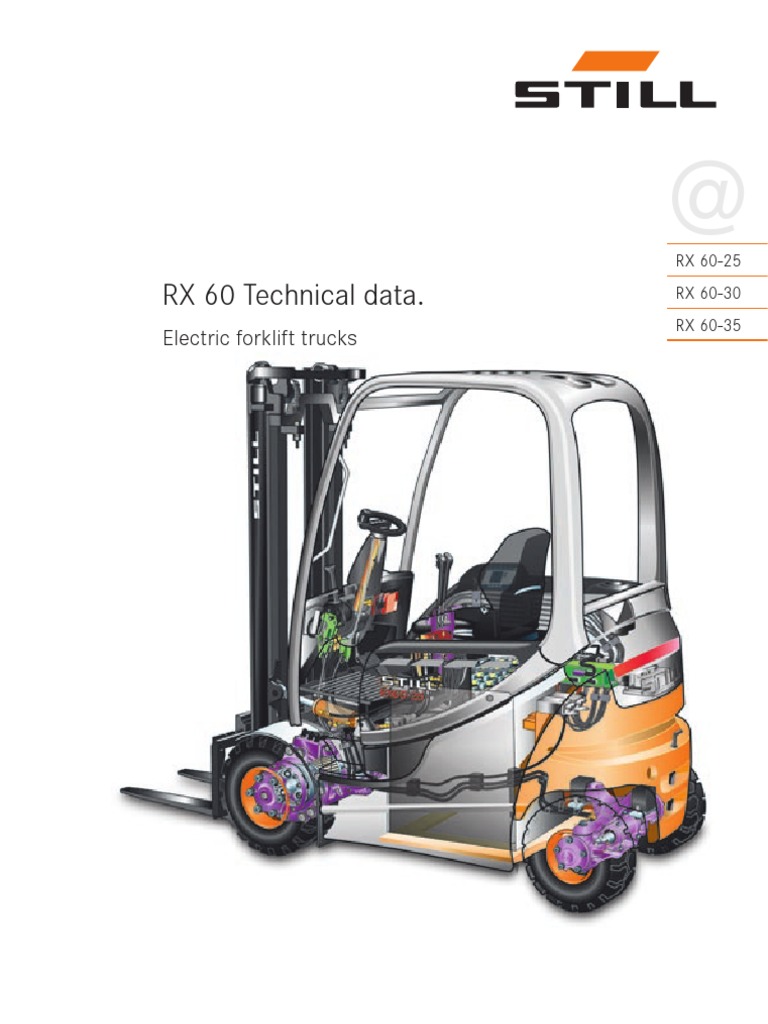 STILL RX 60 Electric Forklift Specs | PDF | Truck | Battery (Electricity)