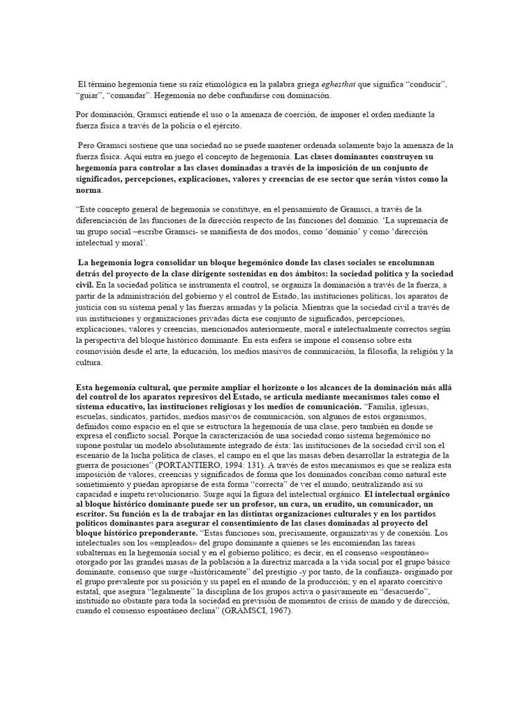 El T rmino Hegemon a Tiene Su Ra z Etimol gica En La Palabra Griega 