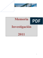Memoria Investigación 2011