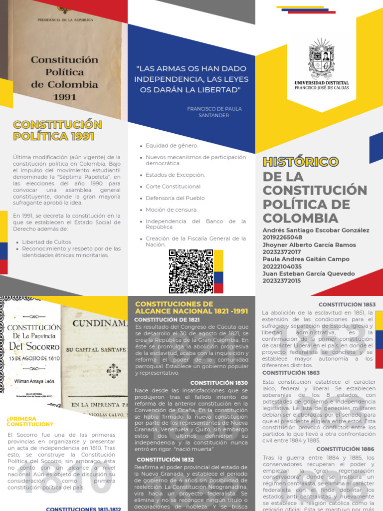 Historia de la Constitución en Colombia | PDF | Constitución | Colombia