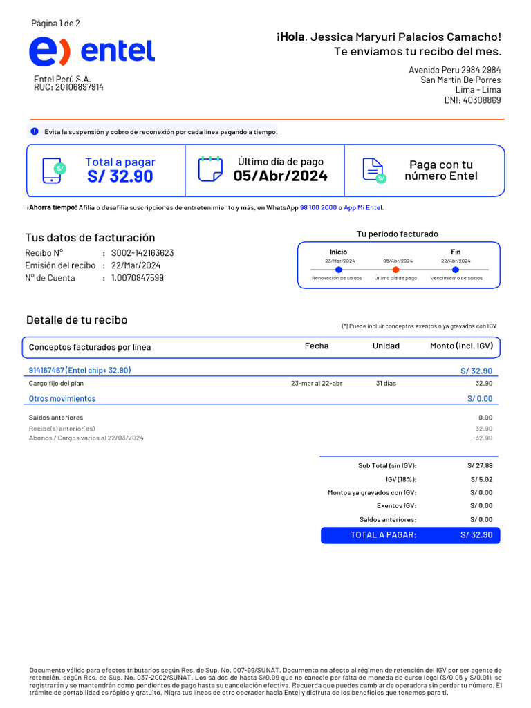 Boleta | PDF