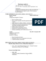 Sample Resume - Format Feb 2017 A