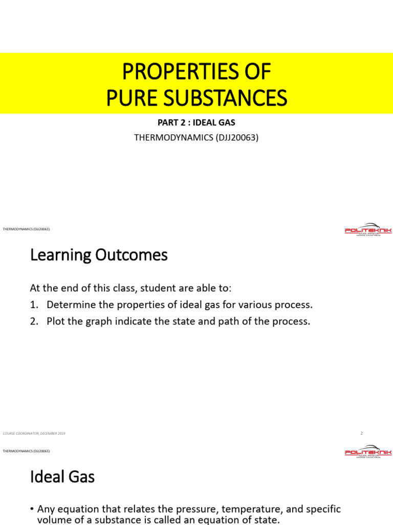 TOPIC 2 Part 2 DJJ20063 AK | PDF | Gases | Phases Of Matter