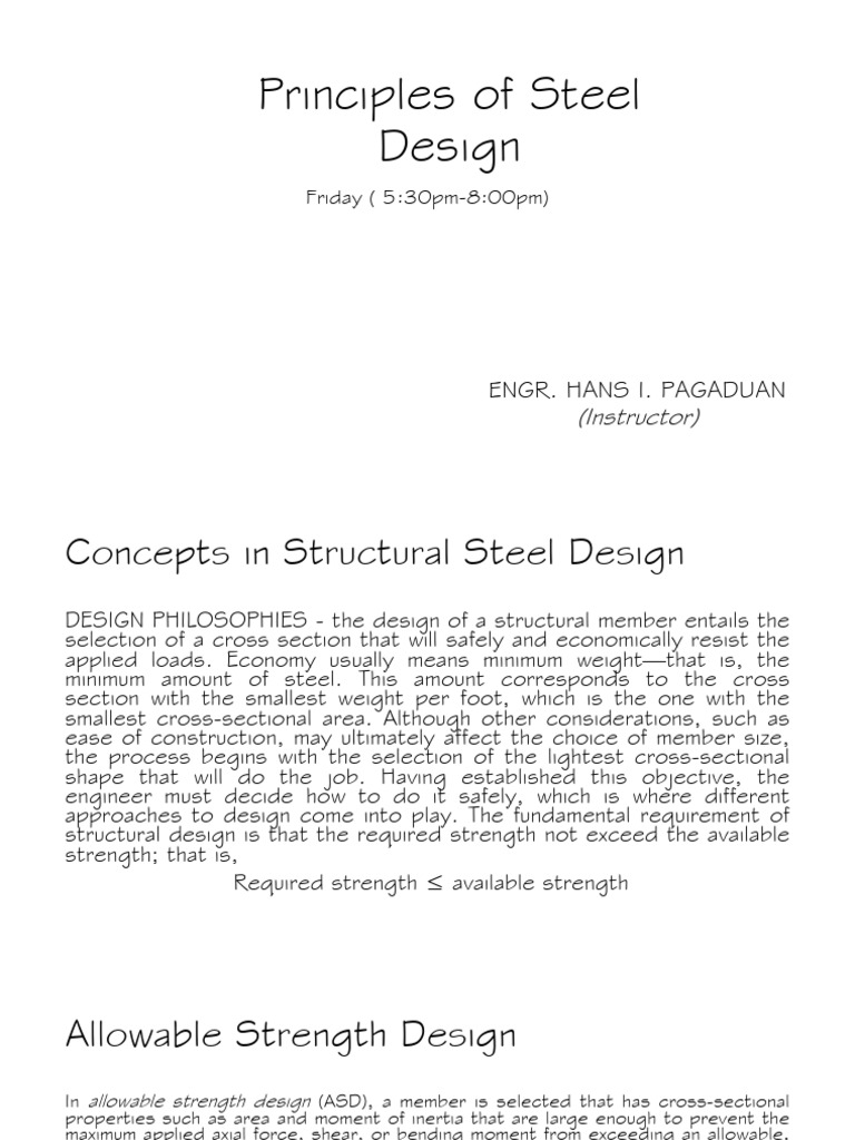 Principles of steel design pdf strength of materials deformation