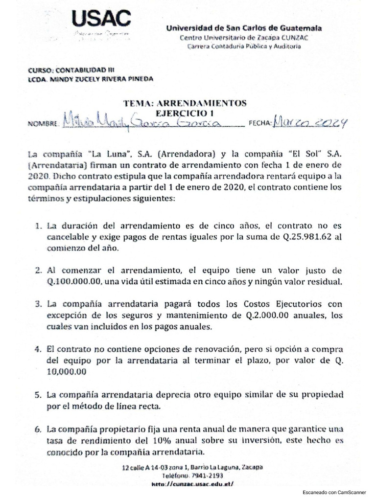 Ejercicios 1 Y 2 Contabilidad Pdf