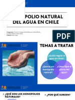 Monopolio Natural Del Agua en Chile