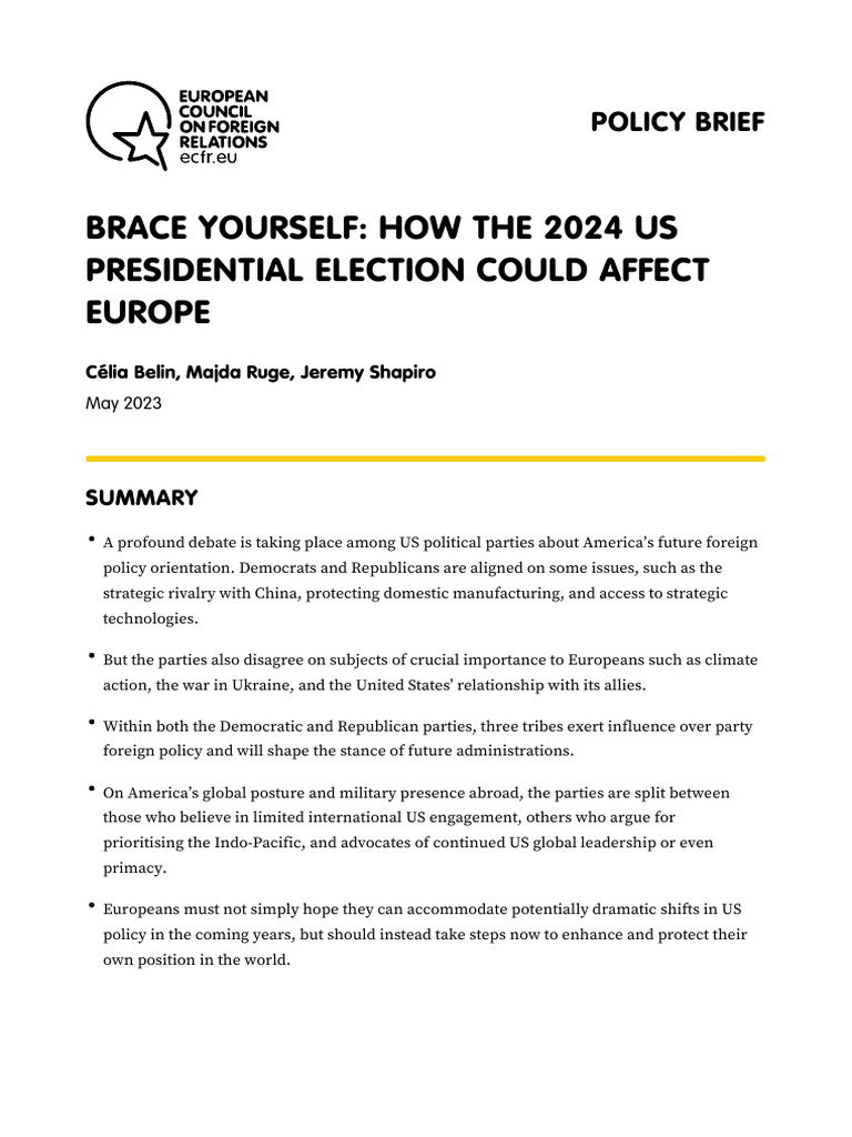 Brace Yourself How The 2024 US Presidential Election Could Affect