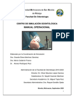 MANUAL CENTRO DE SIMULACION Facultad de Odontologia UMSNH