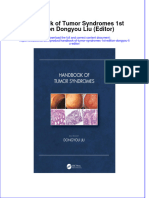 (Download PDF) Handbook of Tumor Syndromes 1St Edition Dongyou Liu Editor Online Ebook All Chapter PDF