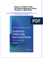 (Download PDF) Handbook On Children With Incarcerated Parents Research Policy and Practice J Mark Eddy Online Ebook All Chapter PDF