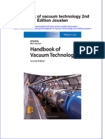 (Download PDF) Handbook of Vacuum Technology 2Nd Edition Jousten Online Ebook All Chapter PDF