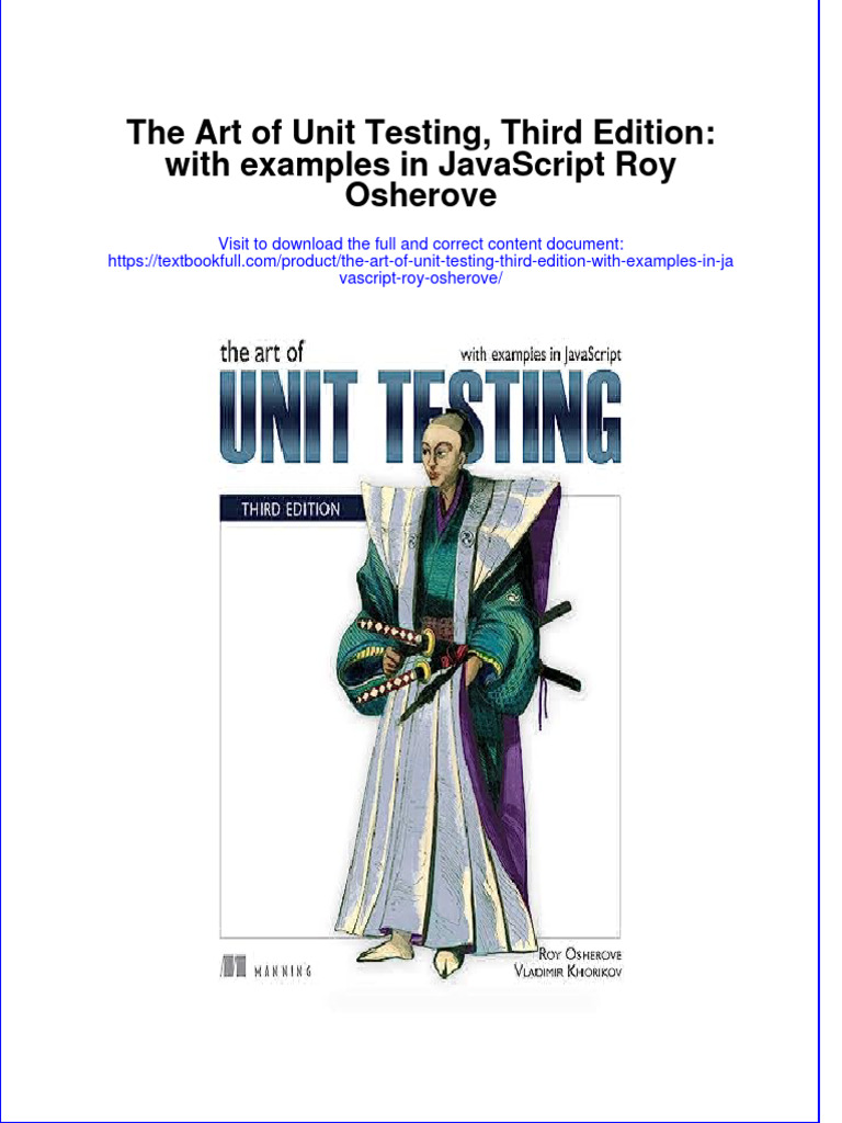 (Download PDF) The Art of Unit Testing Third Edition With Examples in