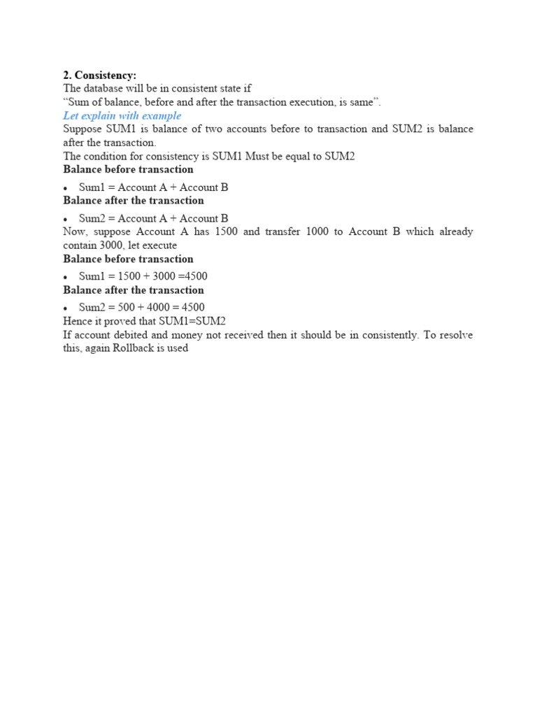 Transaction Properties (ACID) | PDF
