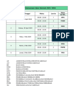 Jadwal Ujian Sekolah 2023 - 2024 - XII RPL IDN Solo