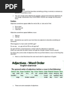 Adjective Order: DOSASCOMP Guide | PDF | Adjective | Plural