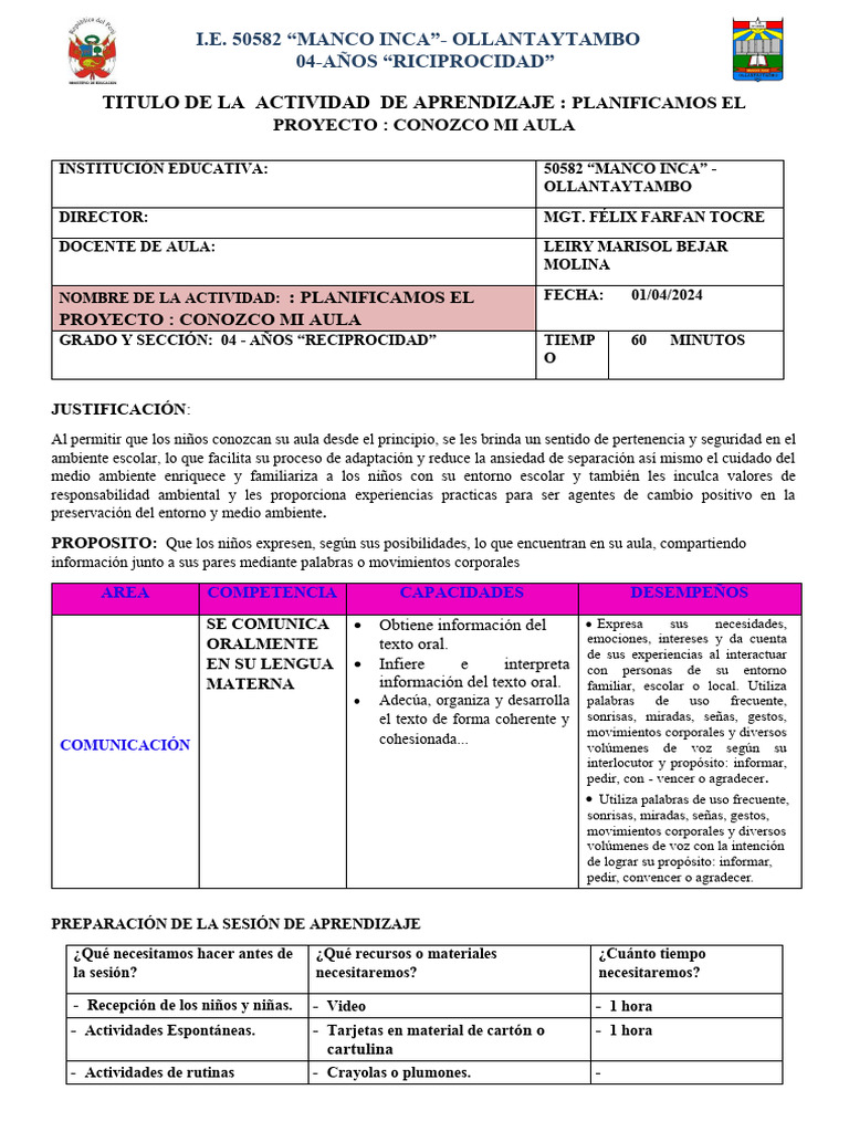 01-De Abril-50582-2024 - Ley | PDF | Salón de clases | Aprendizaje