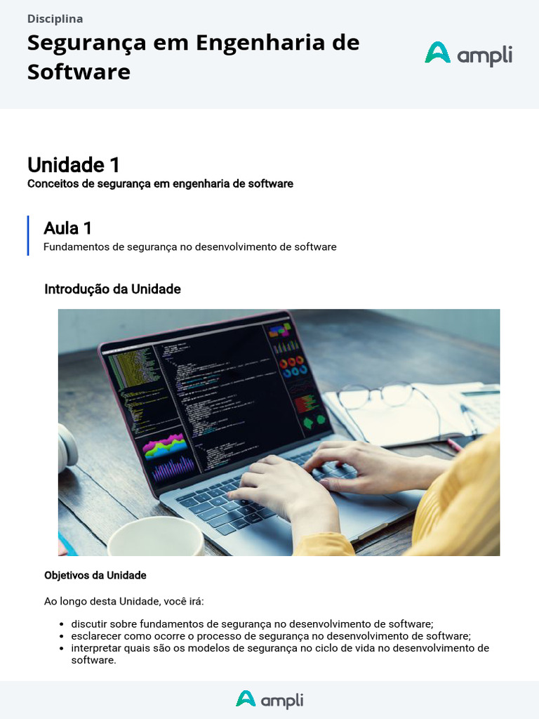 Fundamentos de Segurança em Software | PDF | Engenharia de Software ...