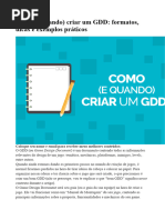 Modelo de GDD para Jogos | PDF