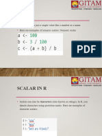 3 Scalar, Dataframe