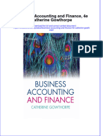 [Download pdf] Business Accounting And Finance 4E Catherine Gowthorpe online ebook all chapter pdf 