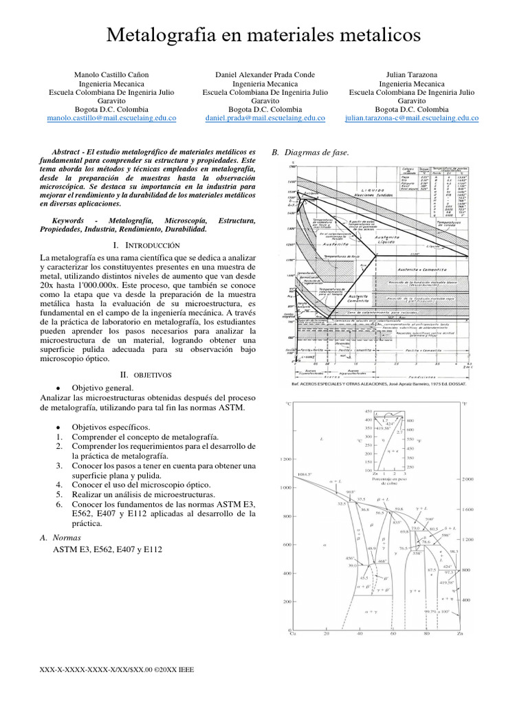 Metalografía de Materiales Metálicos | PDF | Microestructura | Microscopio