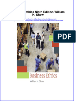 [Download pdf] Business Ethics Ninth Edition William H Shaw online ebook all chapter pdf 