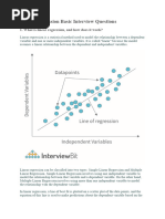 Linear Regression Basic Interview Questions