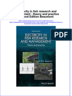 [Download pdf] Electricity In Fish Research And Management Theory And Practice Second Edition Beaumont online ebook all chapter pdf 