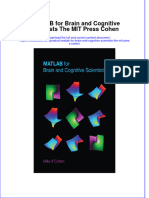 [Download pdf] Matlab For Brain And Cognitive Scientists The Mit Press Cohen online ebook all chapter pdf 