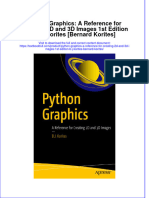 (Download PDF) Python Graphics A Reference For Creating 2D and 3D Images 1St Edition B J Korites Bernard Korites Online Ebook All Chapter PDF