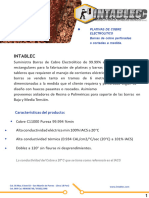 ficha tec pletinas de cobre INTABLEC