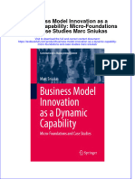 [Download pdf] Business Model Innovation As A Dynamic Capability Micro Foundations And Case Studies Marc Sniukas online ebook all chapter pdf 