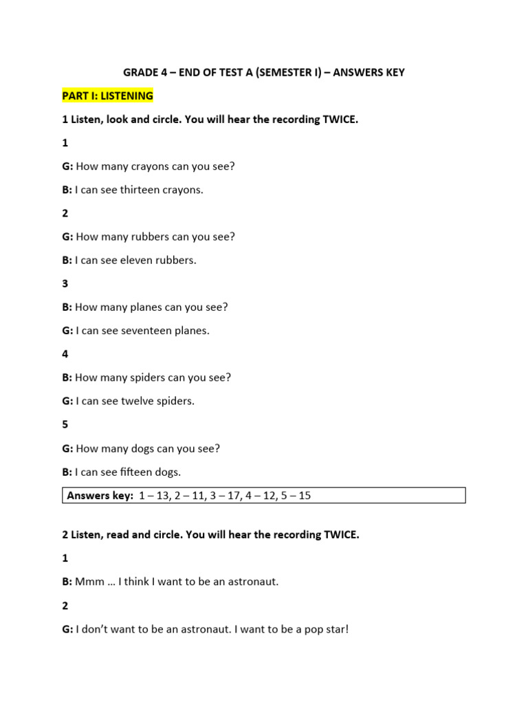 Amplify Answers Key